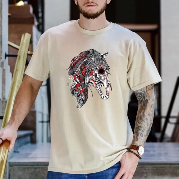 Cute Sugar Skull Horse Shirt, Day of the Dead T-shirt Unisex T-shirt