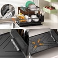 thumbnail image 6 of Dish Drying Rack, 2-Tier Dish Rack with Auto-Drain & Mat, Dish Racks for Kitchen Counter, Dish Drainer with Knife, Fork & Cup Rack, Gifts for Women, Mothers Day, Cool Stuff & Kitchen Gadgets, 6 of 6