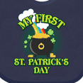 thumbnail image 4 of Inktastic My First St. Patrick's Day Boys or Girls Baby Bib, 4 of 4