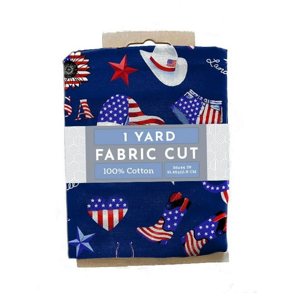 Fabric Cuts LAND FREE NAVY