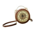 thumbnail image 4 of Monedero con cremallera Fernando para mujer forma de reloj redondo bolso de mano bolso de hombro Color, 4 of 8