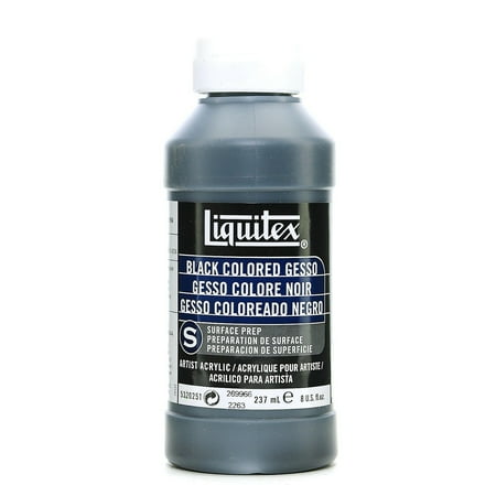 UPC: 0804551851919 | Liquitex Acrylic Colored Gesso Black 8 Oz. [Pack Of 2] 20064-PK2