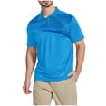 thumbnail image 2 of SGFCWSX Mens Polo Shirts Short Sleeve Quick-Dry Slim Fit Solid Casual Golf Shirts for Men Sky Blue Size 2XL, 2 of 5