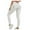 White, variant on Xunlbb Women's Yoga Pants With Pockets Women's Workout Leggings Women'S Solid Color Pocket Hip Lift Fitness High Waist Elastic Exercise Yoga Pants Long Pants on Clearance S-XL