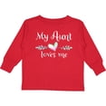 thumbnail image 3 of Inktastic My Aunt Loves Me- Heart Boys or Girls Long Sleeve Toddler T-Shirt, 3 of 5