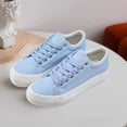 thumbnail image 4 of Women’s Men’s Platform Sneakers Low Top PU Leather Shoe Casual Breathable Lace Up Shoes Fashion Platform Walking Sneakers, 4 of 4