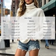 thumbnail image 3 of LUVDA Women's Chunky Ribbed Sweaters Long Sleeve Pullover Turtleneck Loose for Winter, 3 of 7