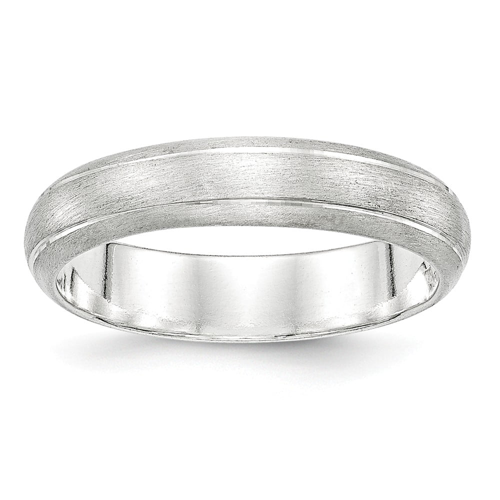 925 Sterling Silver 5mm Ladies & Men's Wedding Band, Free Engraving, Size 4 by SuperJeweler
