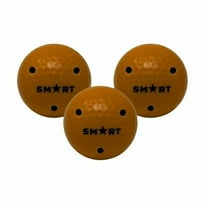 Smart Hockey Off-Ice Stick Handling Training Ball - Official Puck Weight - 6oz. (Orange) 3 Pack