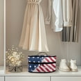 thumbnail image 4 of HELLHERO American Flag Design Iron Carrying Bag Large Size with Zipper Closure and Hair Styling Tool(Case Only), 4 of 6