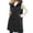 Black, variant on Women's Zip Up Long Puffer Vest Sleeveless Quilted Jacket Padded Fall Winter Outerwear with Pockets Black,S