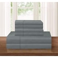 thumbnail image 2 of 1500 Thread Count Egyptian Quality 4 pc Sheet set Deep Pocket Up to 16"" - Wrinkle Resistant - All Size and Colors Queen Gray, 2 of 5