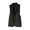 Black, variant on PVCS Women's Casual Jackets Clearance Button Up Vest with Pockets Solid Color Jacket Casual Outerwear Suit 3XL