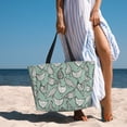 thumbnail image 3 of Wukai Retro Rooster4 Print Zipper Bag,large Beach Tote Bag,Waterproof Sandproof Bag,Grocery and Picnic Tote Travel Bag, 3 of 5