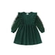 thumbnail image 1 of Vestido Sweetabby de punto verde para niños pequeños, manga larga de 4 a 5 años, 1 of 8