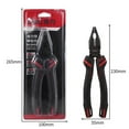 thumbnail image 3 of Deli Long Nose Electrical Pliers, Cutter & Crimper, Solid & Stranded Wire, Diagonal Pliers 6 Inches And 8 Inches, Hand Tool, 3 of 3
