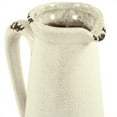 thumbnail image 3 of Distressed Crackle White Narrow Pitcher - Small, 3 of 3