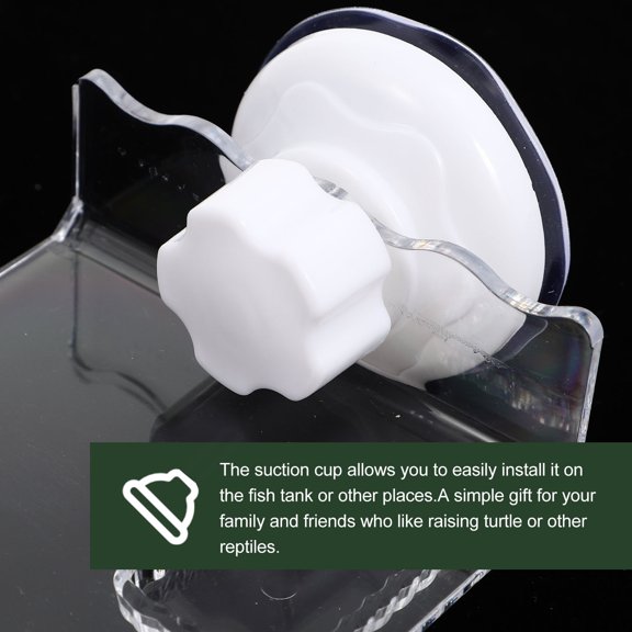 unbranded 2Ud Plataforma Para Reptiles De Plástico Transparente Con Ventosas