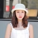 thumbnail image 4 of Sombrero de verano para mujer, con circunferencia de 56-58 cm, sombrero de pescador con flores, sombrero de lavabo con protección solar, 4 of 5