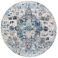 thumbnail image 2 of SAFAVIEH Bristol Acacia Oriental Polyester Area Rug, Cream/Blue, 7' x 7' Round, 2 of 10