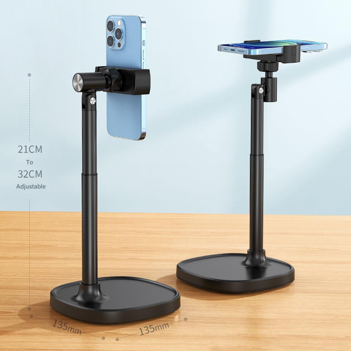 Chapter Seven Adjustable Desktop Phone Stand, Black photo 6