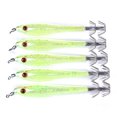 thumbnail image 3 of Pesca 5x 9.5cm 6g Señuelos de pesca luminosos Anzuelo de calamar artificial Jigs Cebo duro (4) Ehuebsd Para Estrenar, 3 of 8