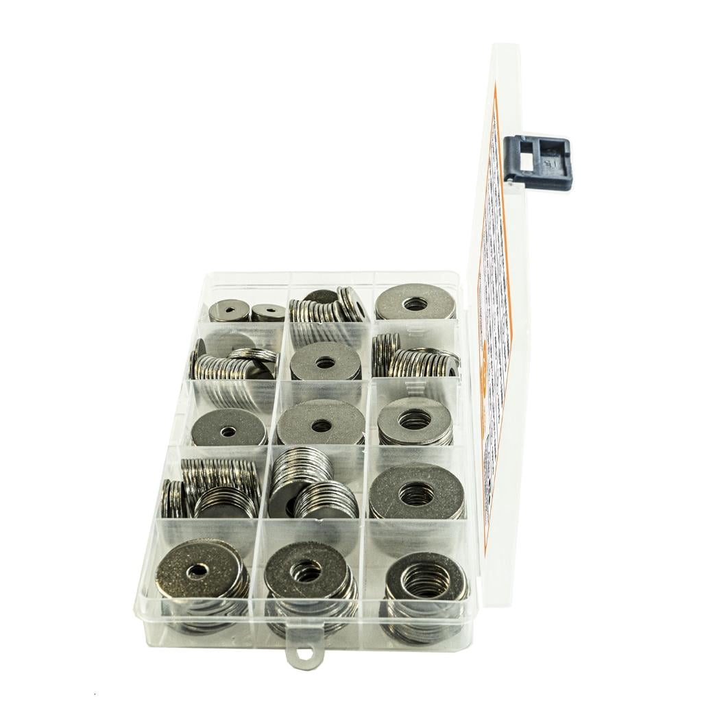 CEORPER 230PCS Box Flat Washers Stainless Washer for Secure Fastening