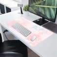thumbnail image 3 of Bohemian Pastel Painting Desk Mat Abstract Pink Watercolor Large Extended Gaming Mouse Pad (31.5x15.75 in), Cute Women Computer Desk Decorations Big Keyboard Mat Desk Pad for Work/Office/Home, 3 of 6