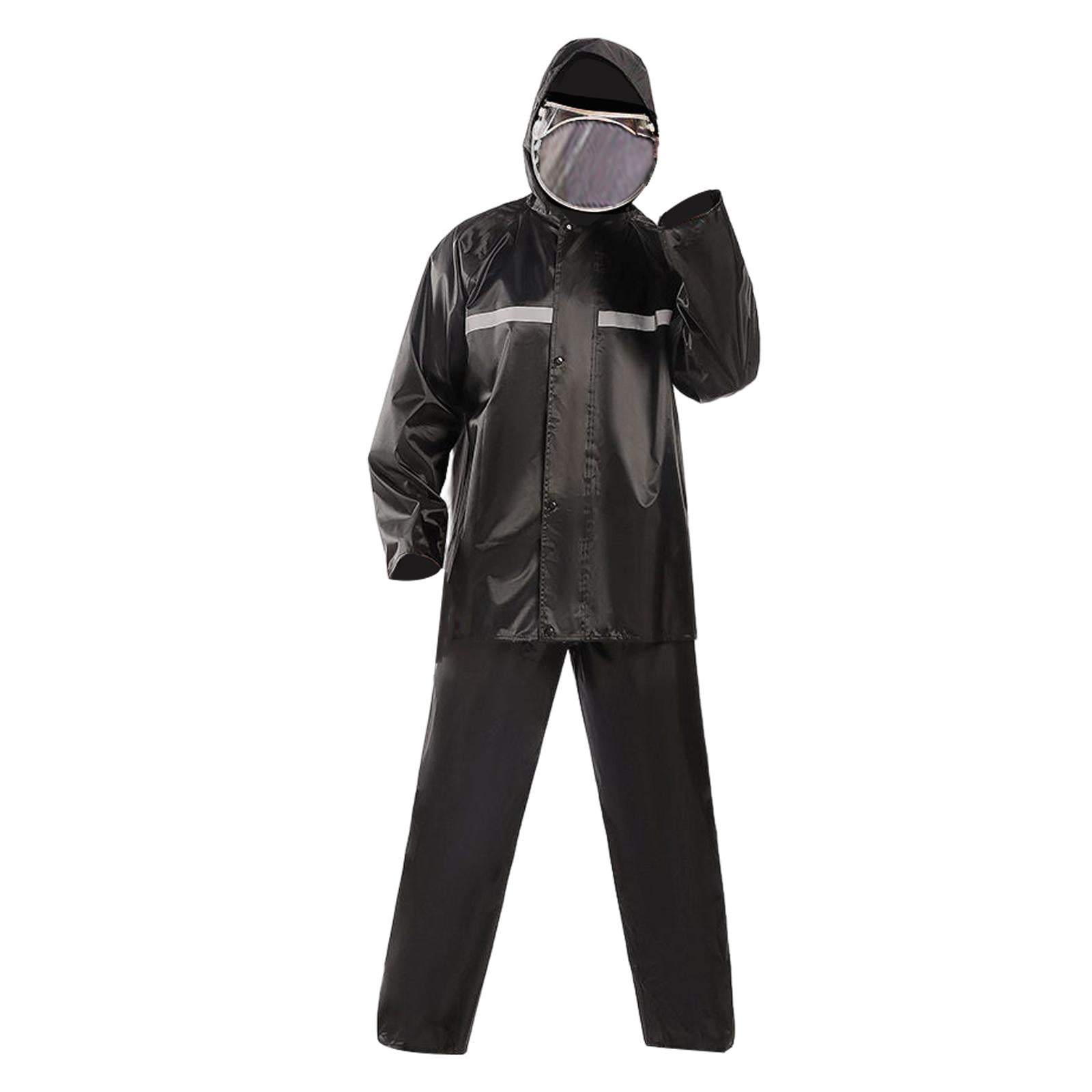 Rain Suits For Men Classic Rain Gear Waterproof Rain Coats Hooded Man's  Rainwear Fishing Rain Jacket And Rain Pants, Wet Gear