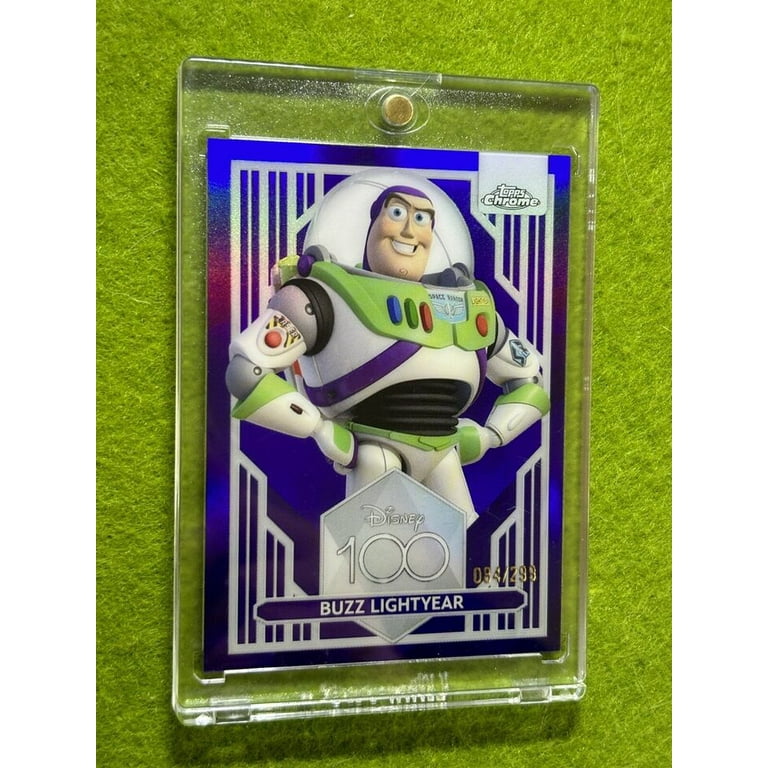その他 topps chrome disney100 buzz refractor Buzz LightYear DISNEY 100 PURPLE REFRACTOR #/299 ToyStory CARD