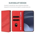 thumbnail image 6 of ELEHOLD Case for Samsung Galaxy A26 5G, Shockproof Wallet Phone Case, Magnetic Closure Faux Leather Cover Built-in Stand,Red, 6 of 8