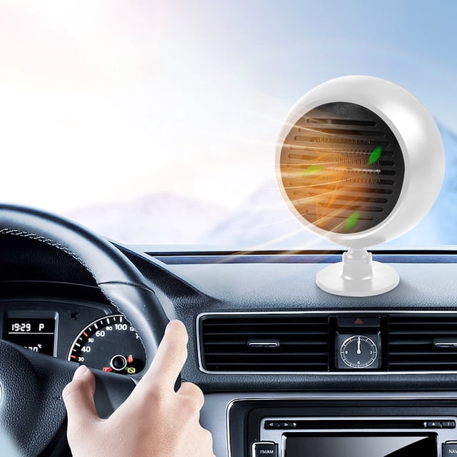 Rkstn Heating Fan New Car Mounted Heater Mini 12V, Defrosting and Defogging Heater, with A Fast Heating Fan with Wide-Angle Supply for Better Heating