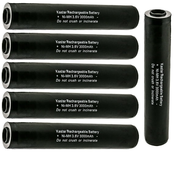 Kastar 6-Pack Ni-MH 3.6V 3000mAh Battery Replacement for Streamlight 75175, 75300, 75301, 75302, 75303, 75304, 75305, 75306, 75307, 75308, 75309, 75310, 75311, 75500, 75501, 75502, 75503, 75504, 75505