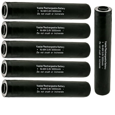 

Kastar 6-Pack Ni-MH 3.6V 3000mAh Battery Replacement for Streamlight 75506 75510 75511 75512 75513 75514 75515 75516 75521 75522 75523 75524 75525 75526 75531 75532 75533 75534 75535