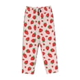 thumbnail image 6 of Uemuo Strawberries Pattern Women's Wide Leg Palazzo Lounge Pants with Pockets Light Weight Loose Comfy Casual Pajama Pants-XX-Large, 6 of 9