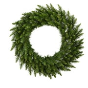 Angle View: Vickerman 30" Camdon Fir Wreath 170 Tips