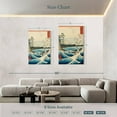thumbnail image 4 of Elephant Stock The Sea At Satta In Suruga Province Wall Art - Vertical Multi Panel Canvas - Living Room Wall Decor - Beach Multi Panel - Blue And White Decor By Utagawa Hiroshige - 48" x 74", 4 of 8