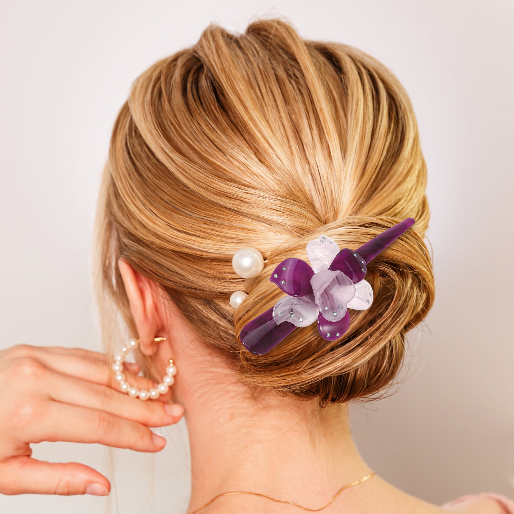 NOMADIC NOOK Women's Metal Long Duckbill Hair Clips Multicolor 6 Pcs 5.31"x2.17"x1.18"