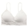thumbnail image 3 of biudgviw Everyday Bras for Women Wireless Ribbed Spaghetti Strap High Support Push up Bralettes Lightweight Comfort Bras, 3 of 3
