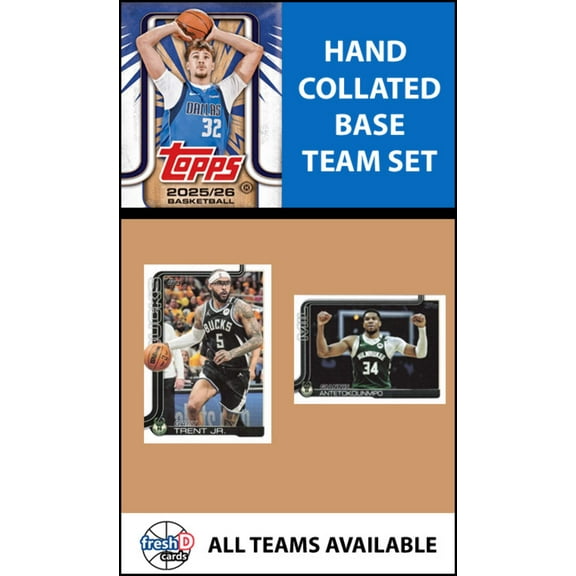 2025-26 Topps Flagship Team Set Milwaukee Bucks Giannis Antetokounmpo