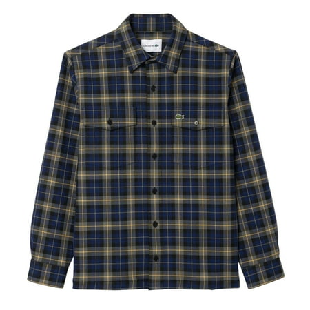 Lacoste Mens Checked Oversized Overshirt