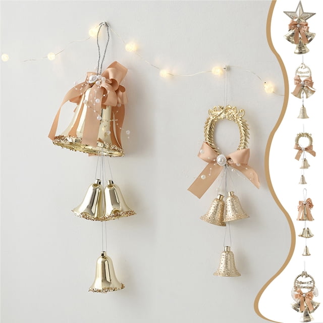 onlyliua Fin de Temporada Hermosas Decoraciones Navideñas Campanas Duchas Ventana Porche Árbol de Navidad Colgante Decoración Navideña para El Hogar Regalos