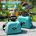 thumbnail image 3 of FOUKUS Battery Powered Sprayer: 1.35 Gallon/5L Electric Sprayer with USB Rechargeable Handle, Portable Garden Sprayer with 3 Mist Nozzles and Adjustable Shoulder Strap-Blue, 3 of 5