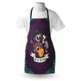 thumbnail image 3 of Day of the Dead Apron Invitation to Traditional Celebration Party with Mexican Music Performance, Unisex Kitchen Bib Apron with Adjustable Neck for Cooking Baking Gardening, Multicolor, by Ambesonne, 3 of 3