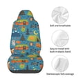 thumbnail image 4 of Daiia Animals In Camping Printed Car Seat Cover - Waterproof & Sweatproof - Universal Fit, Machine Washable, Non-Slip - Seat Protector for Car, Truck, SUV, Van (1 Pack), 4 of 5