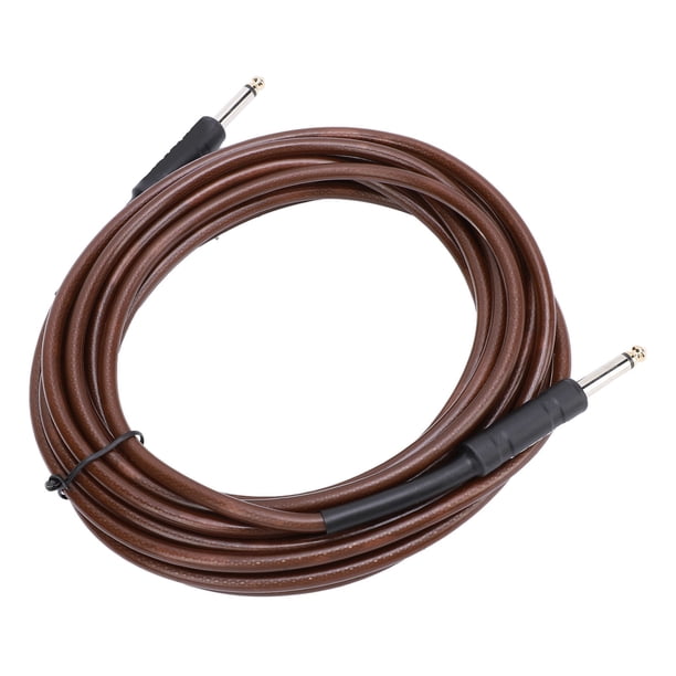 Cable de Guitarra, Cable de Guitarra Eléctrica Cable de Instrumento de Transferencia de Señal Superior 6,35 mm Macho A Macho Reduce El Cable de Ruido de Instrumento Coaxial