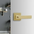 thumbnail image 3 of Lefu Lock Lever Door Handle Set External Door Lock Set Square Privacy Door Lever, 3 of 5