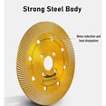 thumbnail image 2 of 1Pc 115Mm Turbo Diamond Circular Saw Blade Cutting Disc For Granite Marble Tiles, 2 of 8