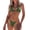 green, variant on Women's Halter Triangle Bikini Set, Removable Padded Top, Tie Side Cheeky Bottom Swimsuit