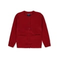 thumbnail image 2 of French Toast Girls School Uniform Anti-Pill Crewneck Cardigan Sweater, Sizes 4-20, 2 of 2